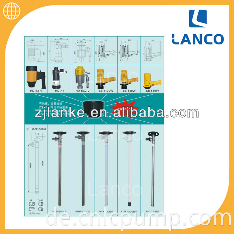 220V AC tragbare elektrische Ölfasspumpe